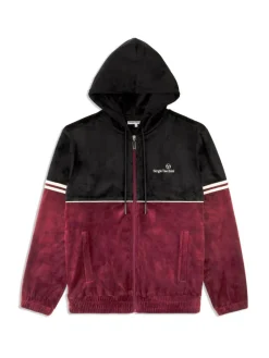 Best Scopeto Full-Zip Velour Hoodie- Black Beauty/ Mauve Wine Velour
