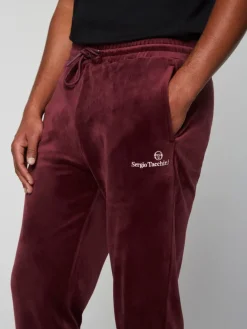 Fashion Scopeto Velour Pant-Black Beauty/ Mauve Wine Velour