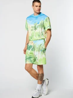 Fashion Spazio Shorts- Multi Print Matching Separates