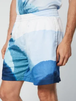 Clearance Spiaggia Cabana Short- Maritime Blue/ Multi Shorts And Swim