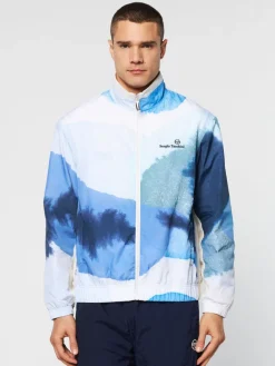 New Spiaggia Track Jacket- Maritime Blue/ Multi Nylon