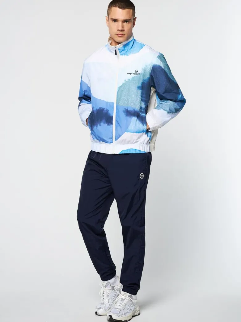 New Spiaggia Track Jacket- Maritime Blue/ Multi Nylon