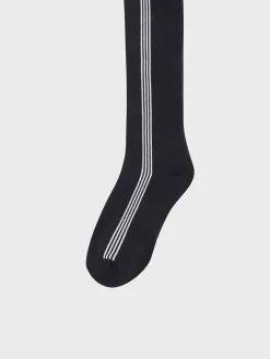 Best Striped Knee High Socks- Black Socks