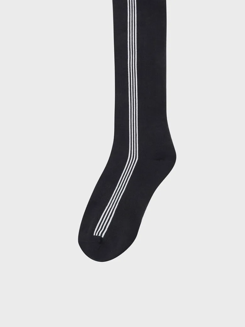 Best Striped Knee High Socks- Black Socks