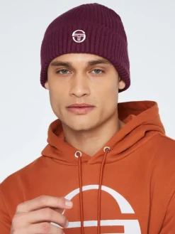Clearance Tacchini Beanie-Grape Wine Headwear