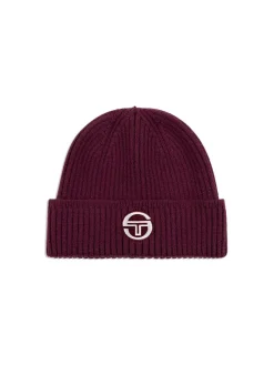 Discount Tacchini Beanie-Grape Wine Knitwear