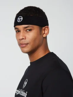 Discount Tennis Headband- Black For The Court