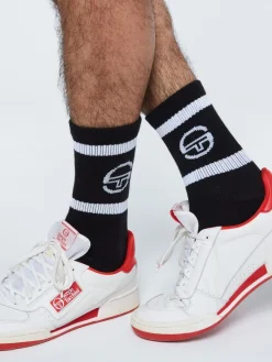 Outlet Tennis Sock- Black For The Court