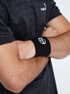 Fashion Tennis Wristband-Black For The Court
