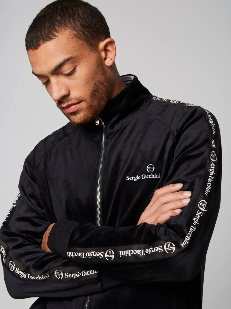 New Tipo Velour Track Jacket- Black Velour