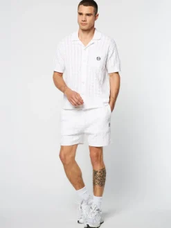 Online Ulivo Crochet Shirt- Brilliant White T-Shirts