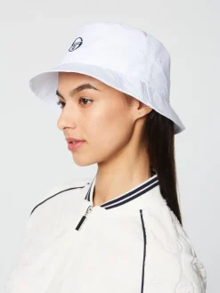 Online Vacanza Bucket Hat- Brilliant White Nylon