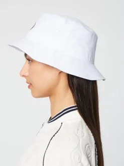 Online Vacanza Bucket Hat- Brilliant White Nylon
