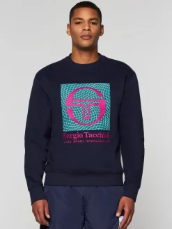Online Warp Crewneck- Maritime Blue Sweatshirts And Hoodies
