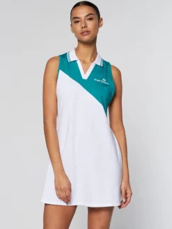 Fashion Women'S Vigentino Tennis Dress- White Dresses
