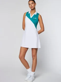 Fashion Women'S Vigentino Tennis Dress- White Dresses